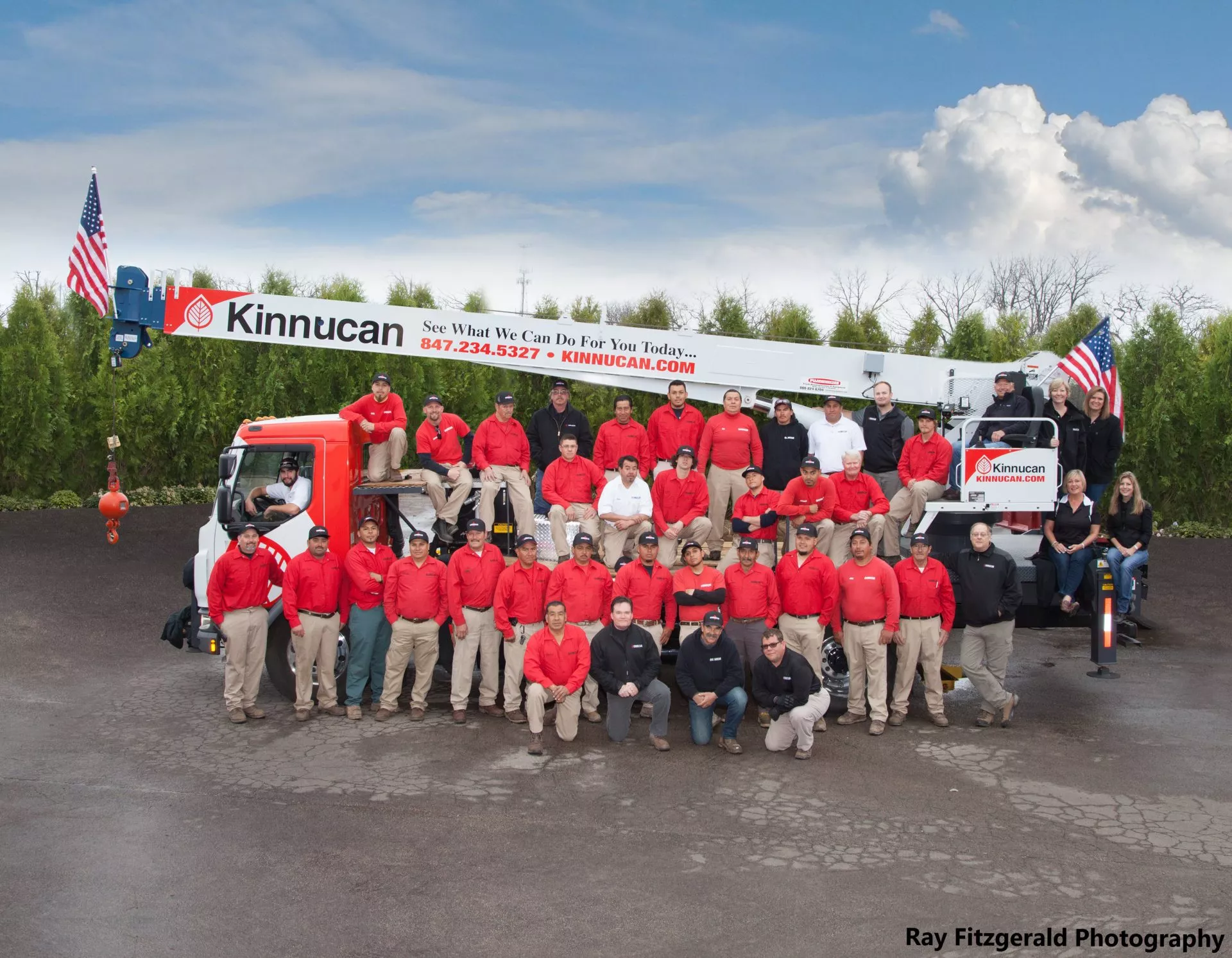 All company photo with Kinnucan Kinnucrane.