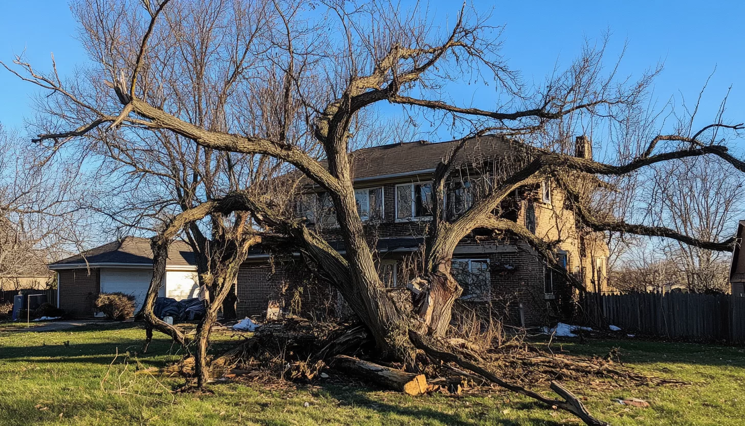 dead oak tree