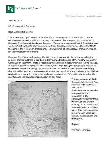 April 21, 2015 - The Roanoke Group - Conservation Easement