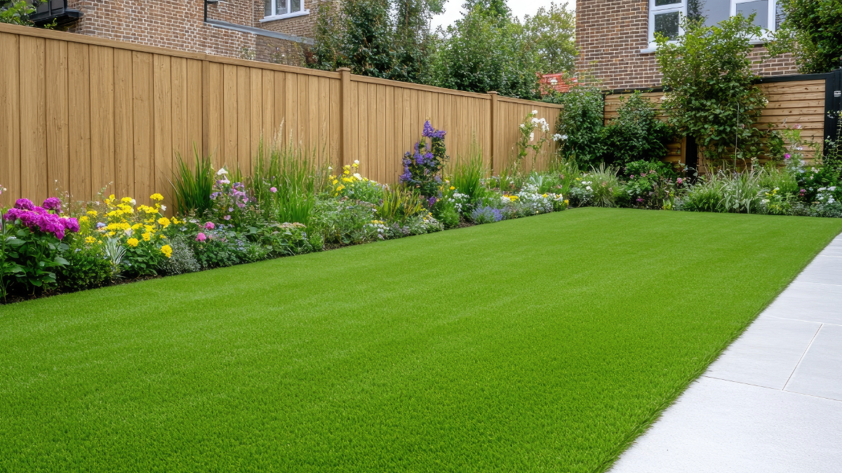 a simple backyard landscape design