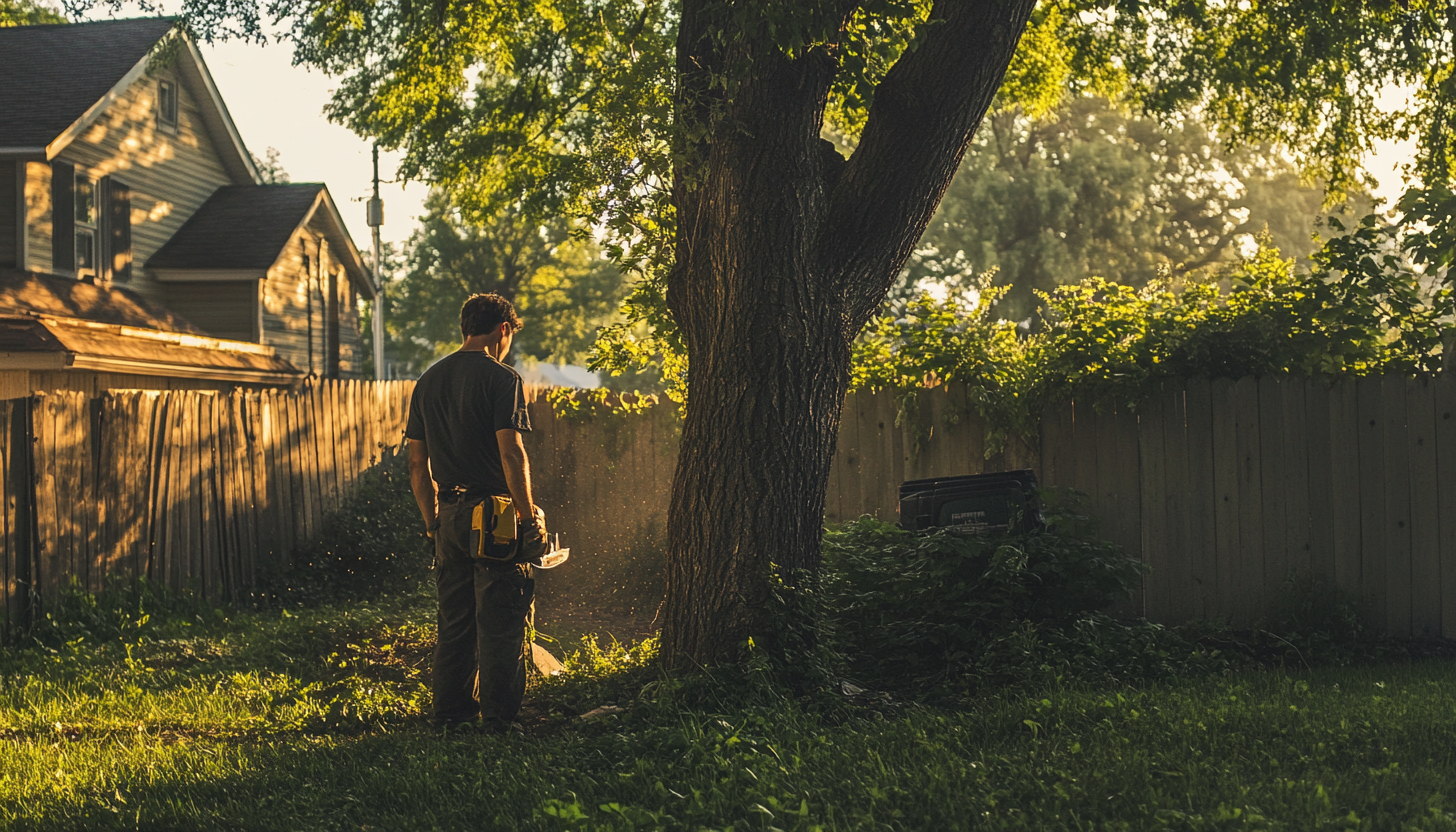 can i cut the tree in my backyard by myself