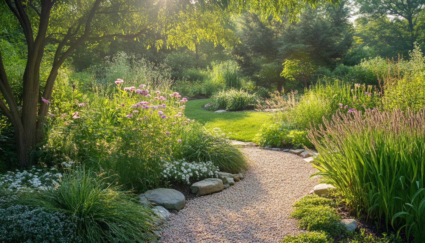 north shore tree and landscaping lovely path